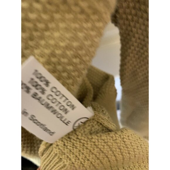 Peter Scott Men’s Sz XL Gold Pure Cotton Sweater Made In Scotland - Picture 7 of 9